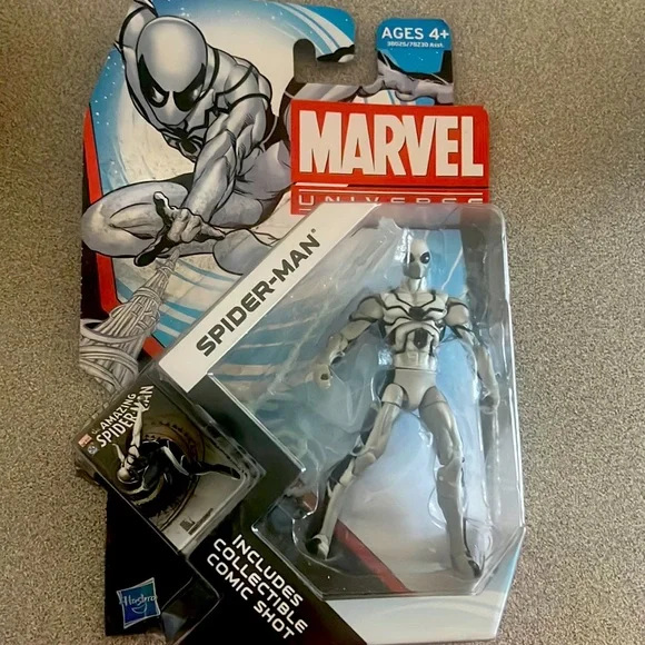 Hasbro Toys Marvel Universe Silver Spider Man Poshmark